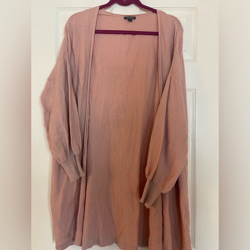 long comfy knit cardigan